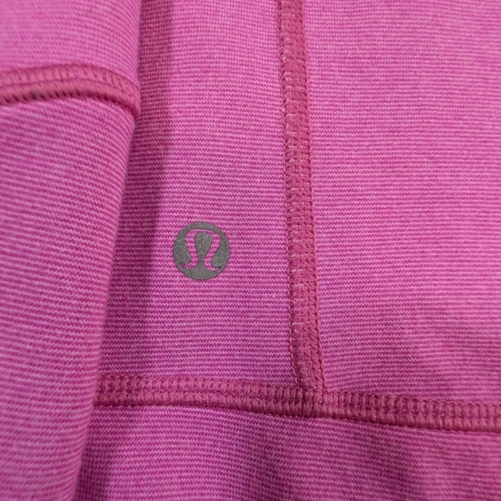 Lululemon Stride Jacket Womens 8 Paris Pink Brushed Hooded Scuba Rare - Picture 7 of 8
